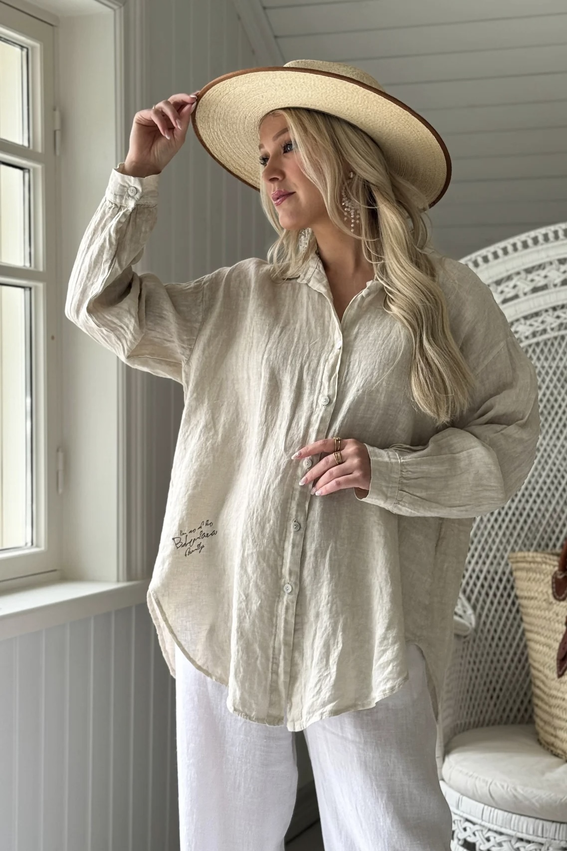 BYPIAS BOHEMIANA BREEZY BLOUSE SAND
