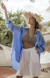 BYPIAS , BOHEMIANA  BLOUSE EASY DAYS HEAVENLY BLUE