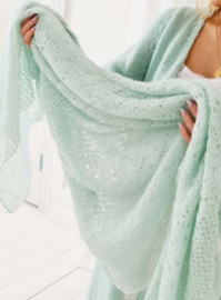 BYPIAS DREAMY MOHAIR SCARF, MINT