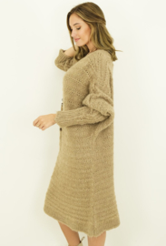 Wollen Trui Jurk Oversized Annette Camel