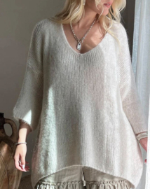 BYPIAS,  BOHEMIANA ARLO JUMPER OATMEAL