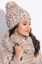 FOBYA SCARF AND HAT SAND SET