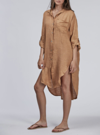 SixtyDays Boyfriend  Shirt Lino Tobacco