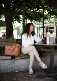 bag2Bag tas leder model Savar