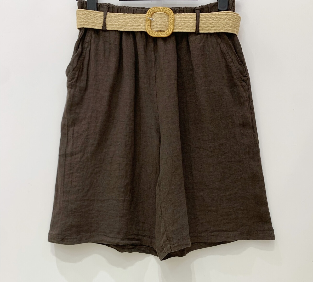 Linnen Bermuda Choco