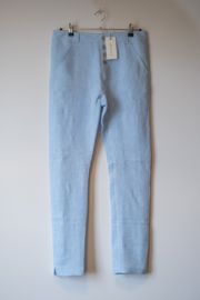 BYPIAS Linen Pants Tease Men Oxfort Blue