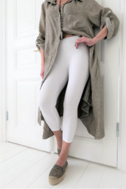 BYPIAS BAMBOO LEGGINGS MIDI, WHITE