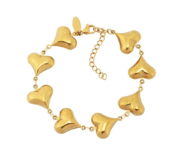 By Shir Armband luxe big heart