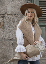 BYPIAS , BOHEMIANA  JENNA GILET CARAMEL