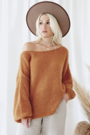 BYPIAS DESIRE Mohair jumper, CINNAMON