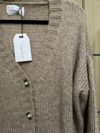BYPIAS MARION CARDIGAN, TAUPE
