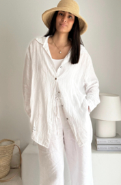 BYPIAS , BOHEMIANA  BLOUSE EASY DAYS WHITE