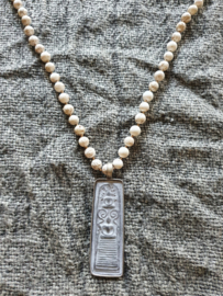 BUDDHA 91, 8 mm stone howlite