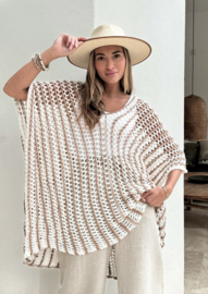 BYPIAS, BOHEMIANA COPACABANA CARAMEL PONCHO