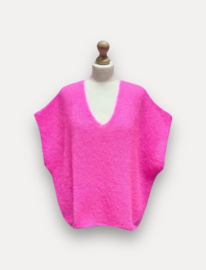 Mohair Sleevless Sweather Tess Fuchsia