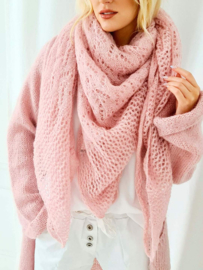 BYPIAS DREAMY MOHAIR SCARF, CANDY ROZE