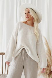 BYPIAS DESIRE Mohair jumper, OFF WHITE