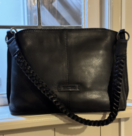 Bag2Bag lederen tas Baltic Zwart