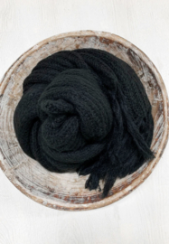 BYPIAS MUFFY MOHAIR SCARF, BLACK
