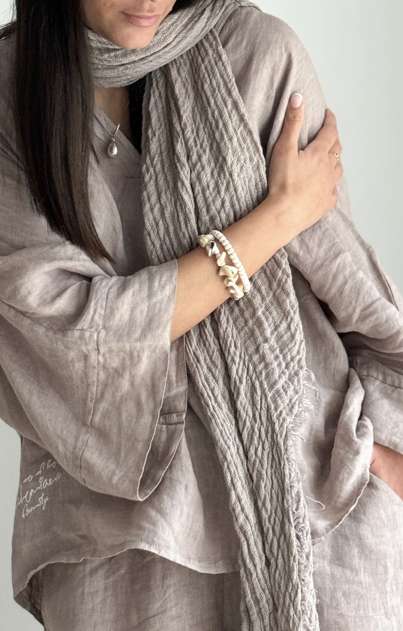 BYPIAS, BOHEMIANA  BOHO MESH SILVERPINK