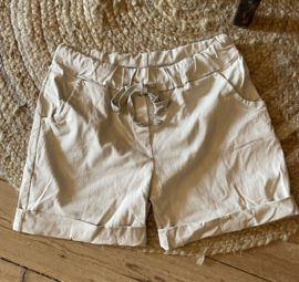 Jog pants Zara Short Beige
