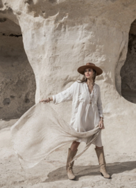 BYPIAS BOHIEMIANA. BELMONT LINNEN TUNIC SAND