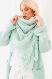 BYPIAS DREAMY MOHAIR SCARF, MINT