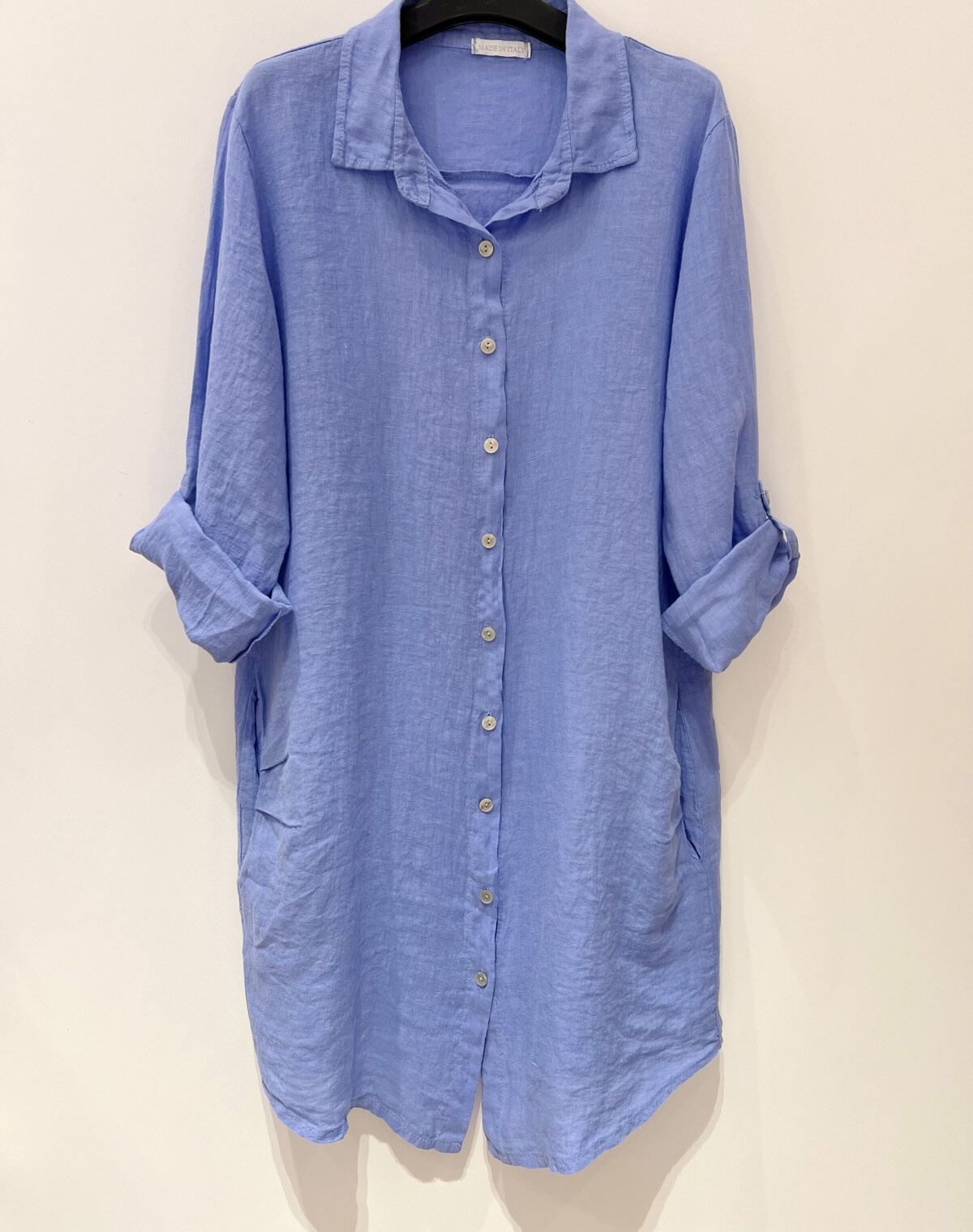 Linnen blouse/jurk Vadella blue