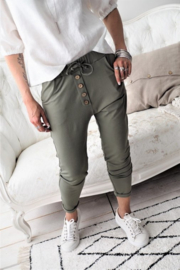 Bypias Bamboo button jogger Danish Green