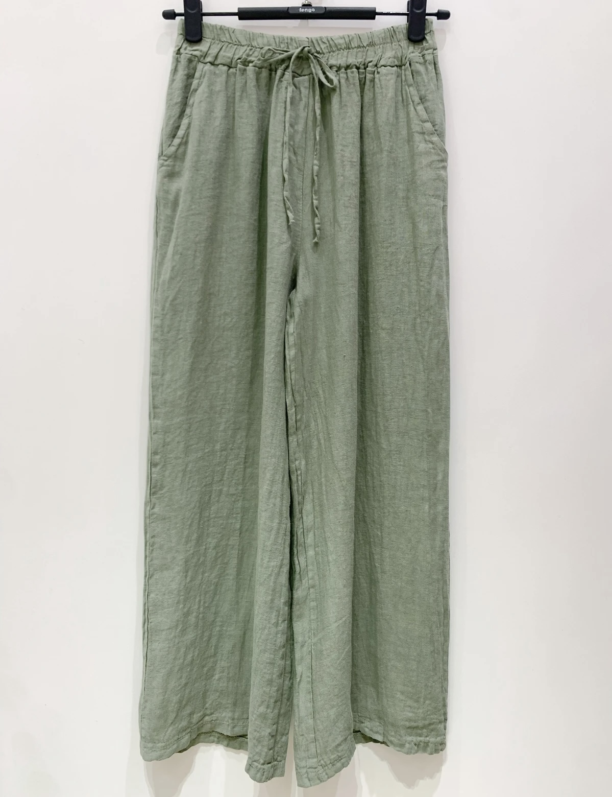 LINNEN BROEK MARIE ARMY