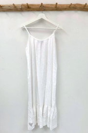 BYPIAS BOHEMIANA MISS YOU NOW MAXI DRESS, WHITE