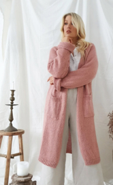 BYPIAS BOHEMIANA SLOWLY MORNING CARDIGAN, Peach blush