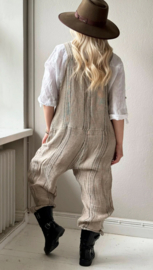 BYPIAS , DELHI LINNEN  JUMPSUIT NATUREL