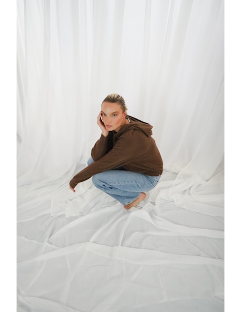 TWNS PUEBLO HOODY TRUI CHOCOLATE