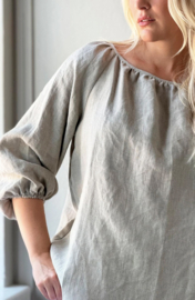 BYPIAS , ANALISE LINNEN BLOUSE NATUREL