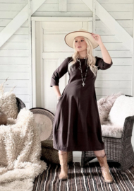 BYPIAS , BOHEMIANA SIRENA  COTTON DRESS BROWNIE