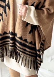 BYPIAS ,  WARM UP PONCHO CARAMEL