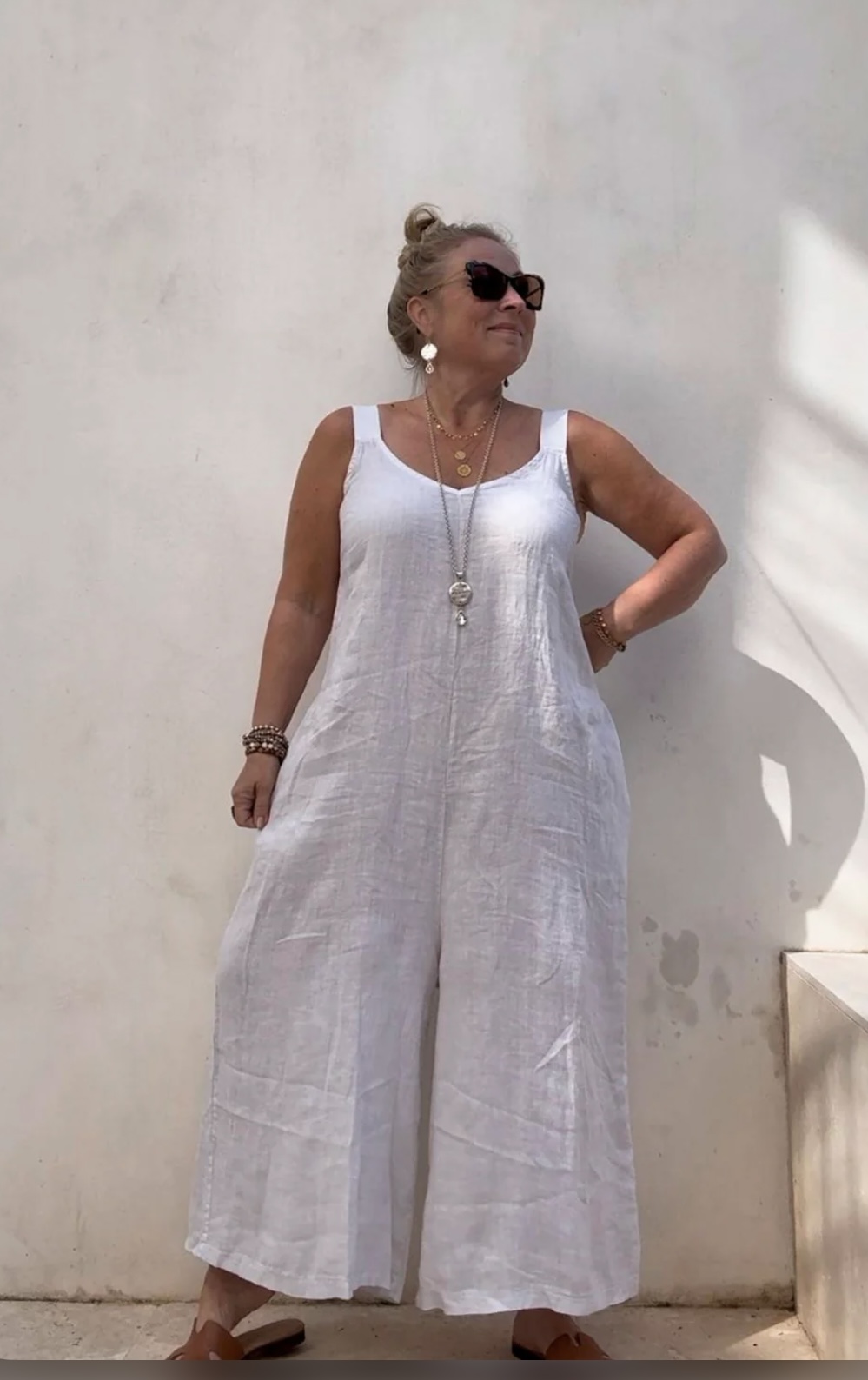 BYPIAS BOHEMIANA ARLITTA JUMPSUIT SAND