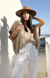 BYPIAS , BOHEMIANA  VEST ALBA BEIGE