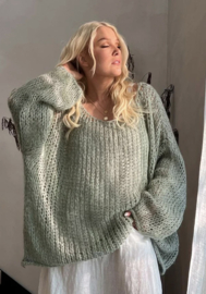 BYPIAS BOHEMIANA CAROLE MOHAIR KNIT, danish green