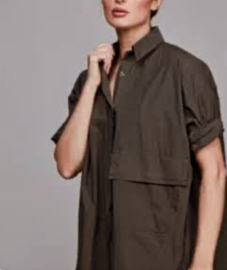 SixtyDays Big Pocket blouse Chocolate