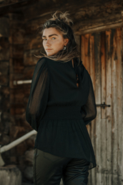 Moost Wanted Lily chiffon blouse Black