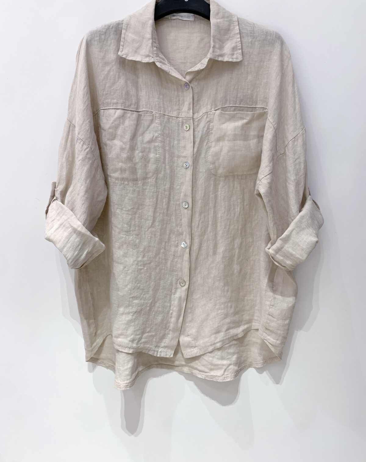 LINNEN BLOUSE ISA BEIGE