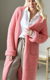 BYPIAS BOHEMIANA SLOWLY MORNING CARDIGAN, PEACH SPRITZ