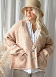 BYPIAS , BOHEMIANA  VEST DASH ROSE