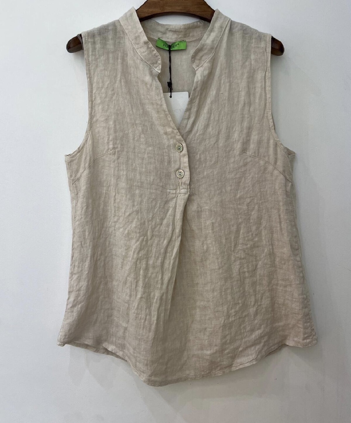 Linnen Top Abby Beige