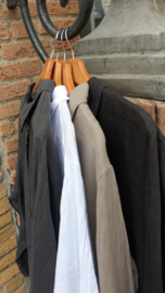 Blouse linnen lang Zwart