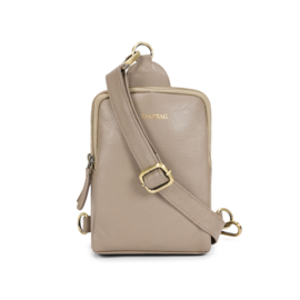 Bag2Bag lederen tas AJ15 Taupe