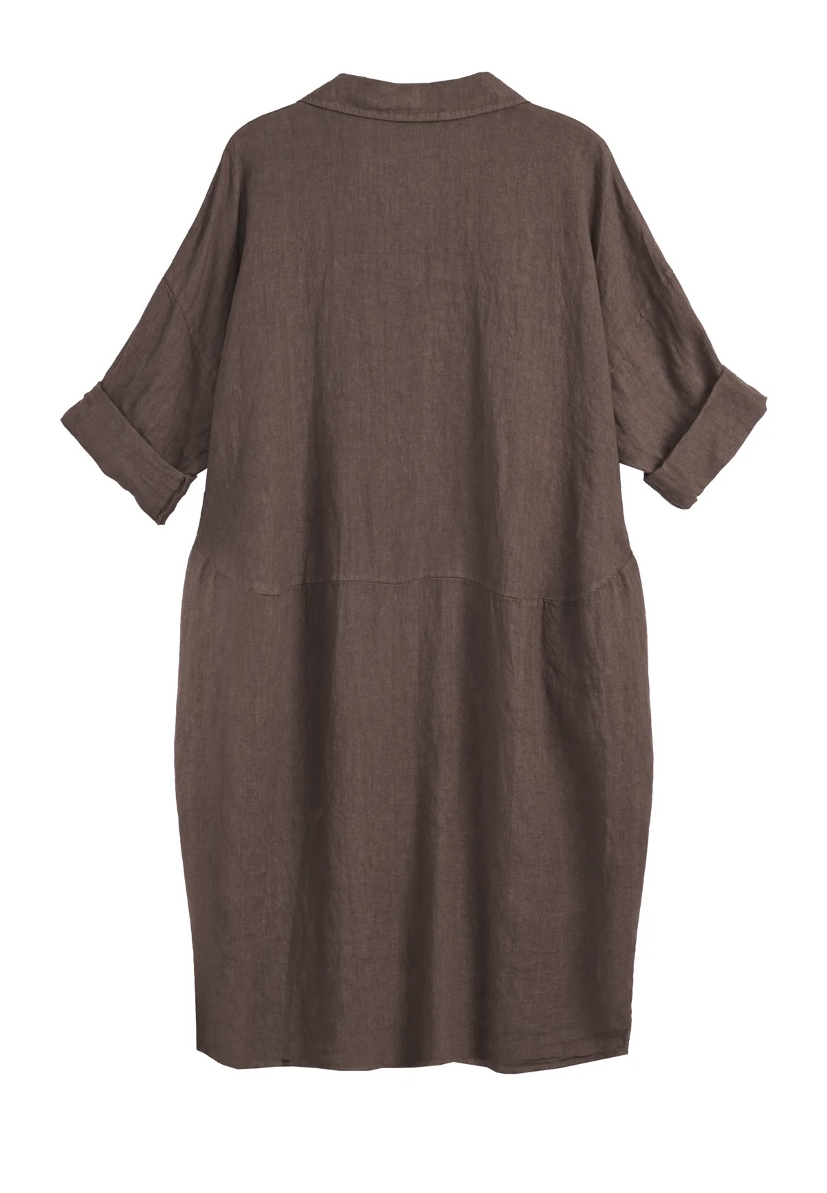 BYPIAS, BOHEMIANA  LINNEN BLOUSE / JURK ARTIST COFFEE