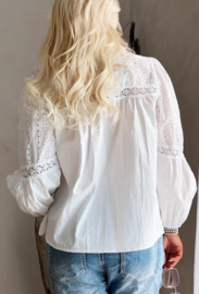 Bypias Bohemiana Riley Cotton Shirt, off White